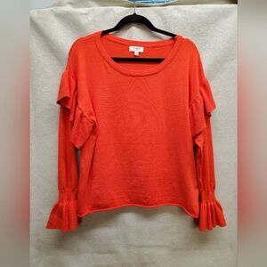 Umgee Red Bell Sleeve Sweater in Size S